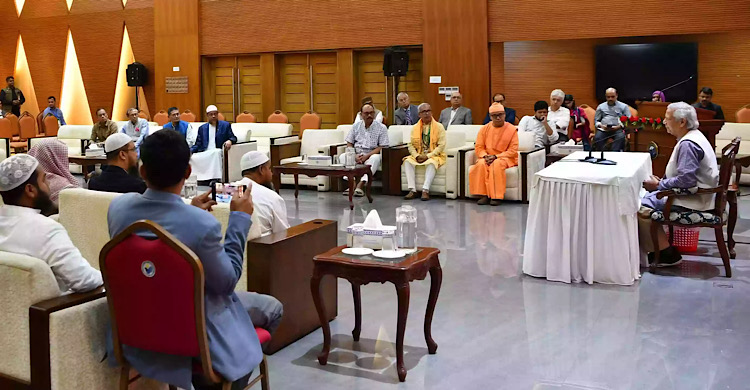 'We are all Bangladeshis': Dr Yunus tells religious leaders