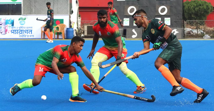 Victory Day Hockey: Bangladesh Army makes good start beating Hockey Players Welfare Unity by 2-1