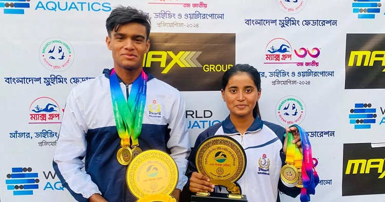 National Swimming: Bangladesh Navy emerge champions securing 32 gold, 26 silver, 12 bronze medals