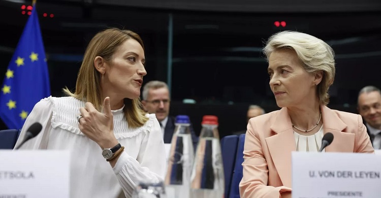 EU chief unveils her new team with women in top roles in right-leaning Commission