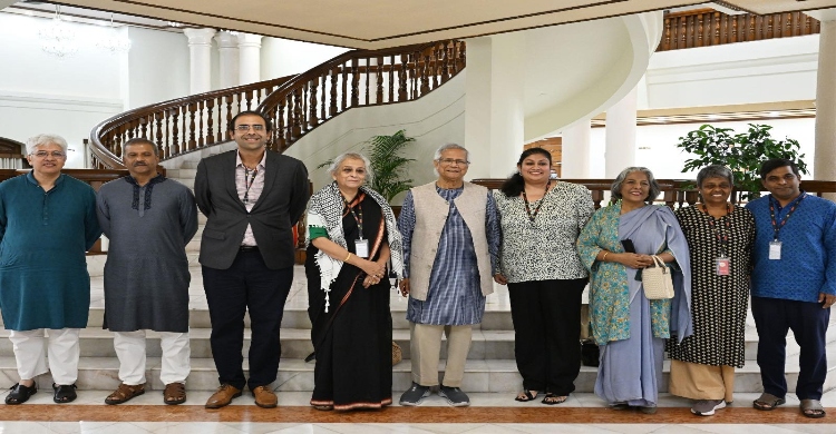 SAHR delegation meets Chief Adviser Prof Yunus