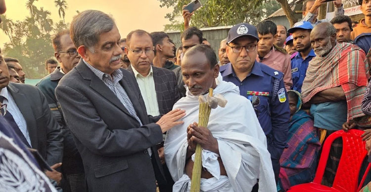 Education adviser visits Dipu Chandra Das’s family