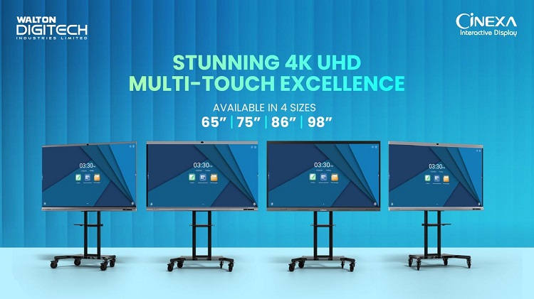 Walton launches 4K interactive displays for offices, edu institutes