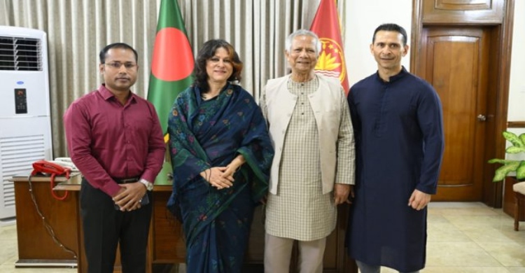Tajuddin Ahmad's family meets Chief Adviser