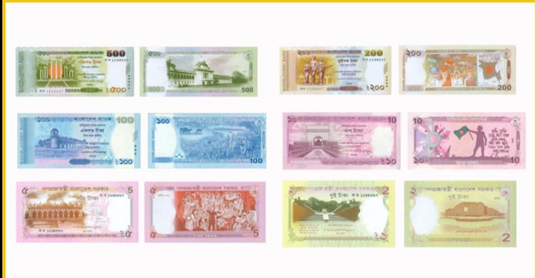 Bangladesh Bank releases six new banknotes with new images