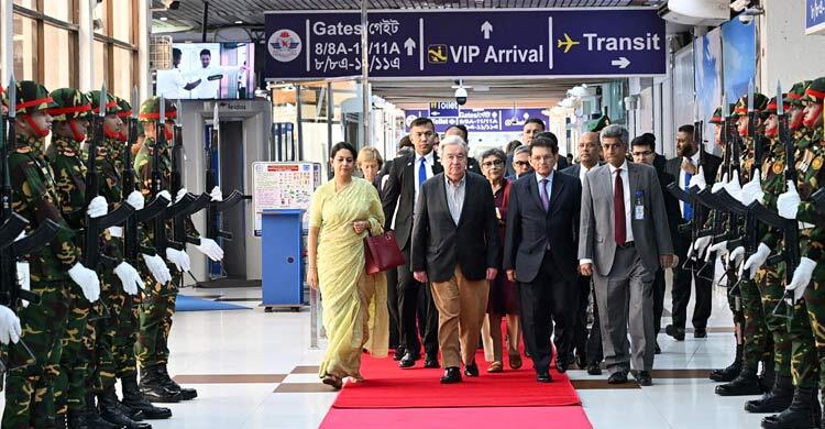 UN Secretary General Guterres leaves Dhaka