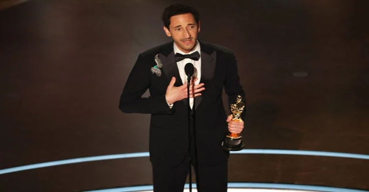 Adrien Brody breaks longest Oscars speech record as ratings dip