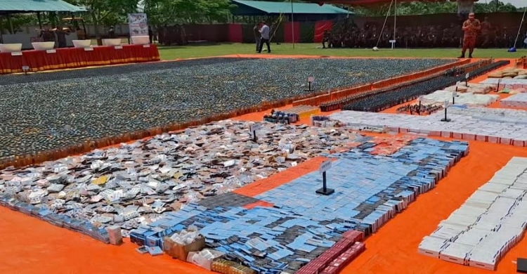 Over Tk 119cr Indian drugs destroyed in Jhenaidah
