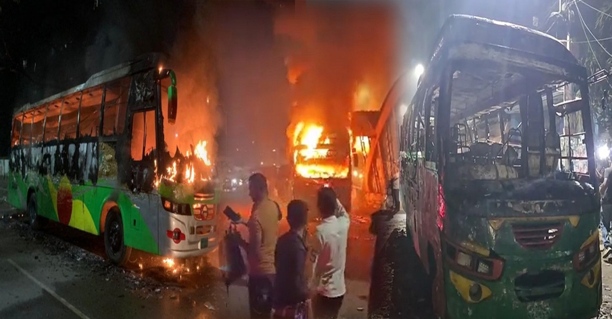 Four vehicles set ablaze in Dhaka overnight amid rising arson incidents