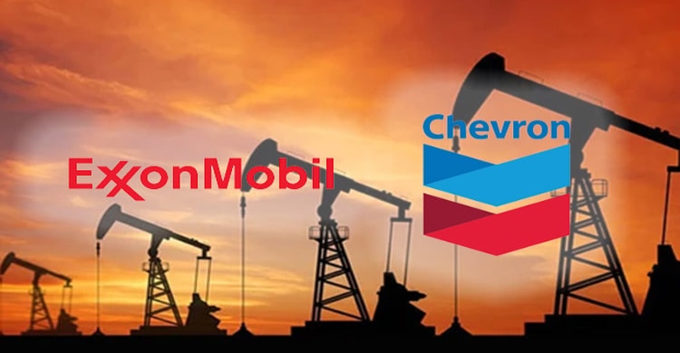 Profits dip at ExxonMobil, Chevron on lower crude prices