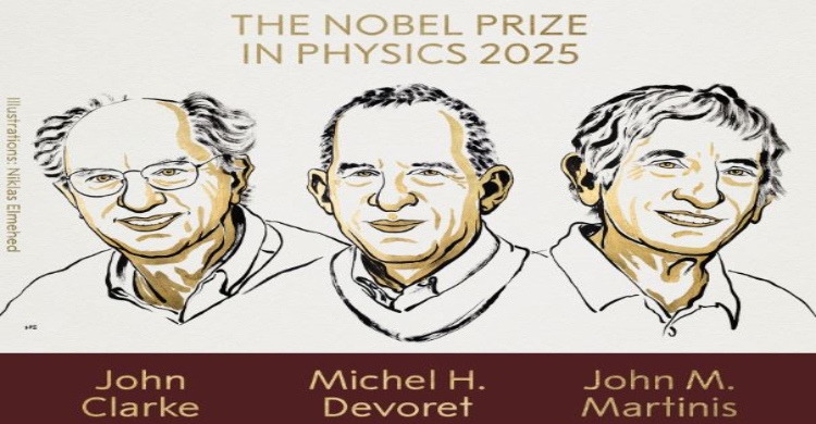 Trio wins physics Nobel for quantum mechanical tunnelling